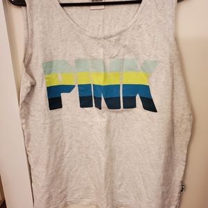 Large pink tank top